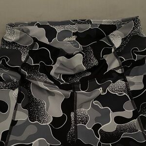 Avia Black and Gray Camouflage Leggings and turquoise leggings -both are capris